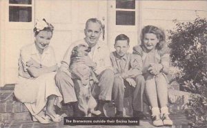 California Hollywood Tom Brennan's Family Outside Encino Home