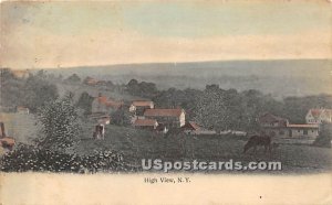 Birds Eye View - High View, New York NY Postcard