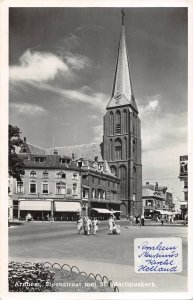 US3476 Netherlands Arnhem Steenstraat met St. Martinuskerk Church