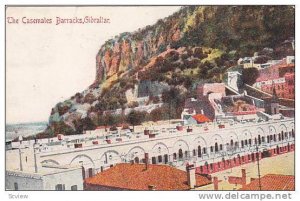 Air view, The Casemates Barracks,  Gibraltar,  PU-1918