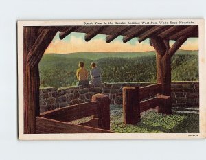 Postcard Scenic View in the Ozarks, Looking West from White Rock Mountain, AR