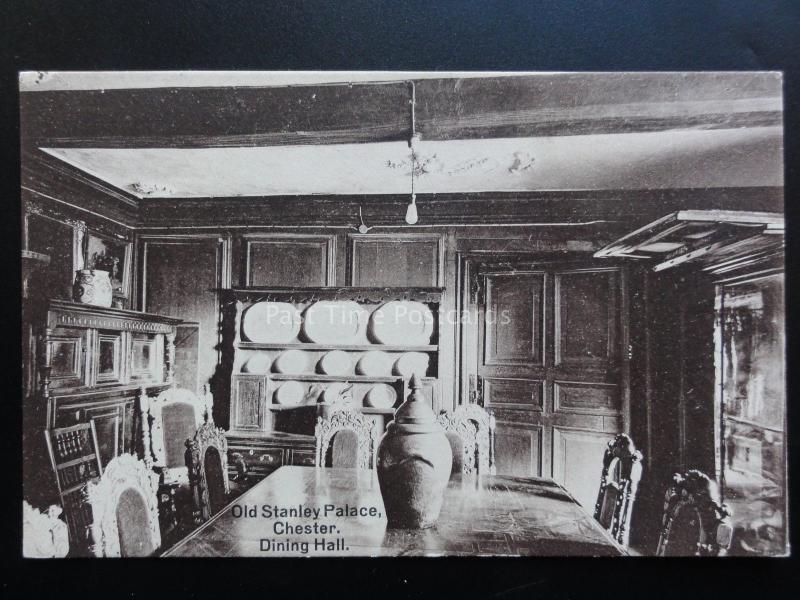 Cheshire: Chester, Old Stanley Palace Dining Hall - Old Postcard