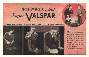 Advertising Postcard, Valspar Laboratory, Super Valspar Table Finish