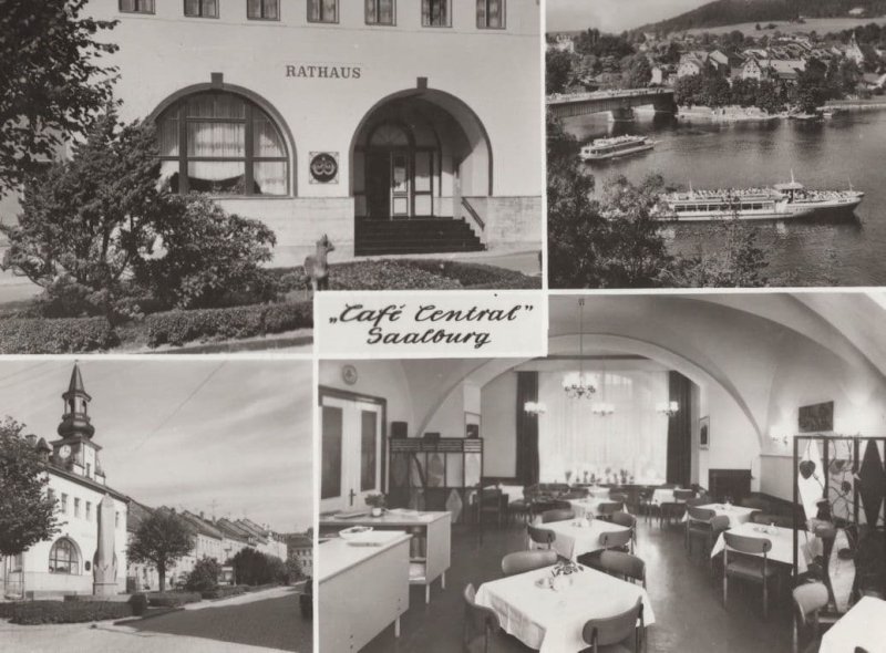 Cafe Central Saalburg Salzburg Austria Real Photo Postcard