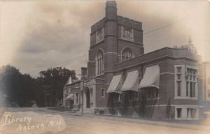 Nashua New Hampshire Library Historic Real Photo Antique Postcard K43468