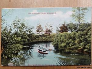 c1906 - The Blanchard River - Findley, O - Ohio