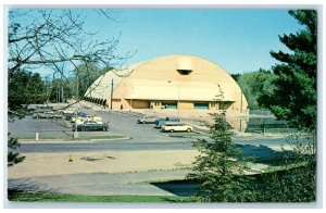 c1950's Snively Arena & Outdoor Swimming Pool Durham New Hampshire NH Postcard