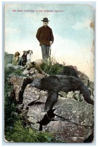 c1910 Big Game Plentiful Hunting Bear In The Spokane Country Washington Postcard