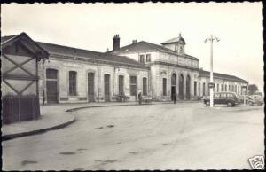 france, VESOUL, La Gare, Railway Station (1950s) RPPC