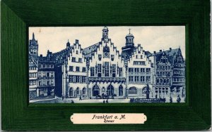 Frankfurt A M Romer Framed Antique Postcard UNP Unused DB Lichtdruchanstalt 