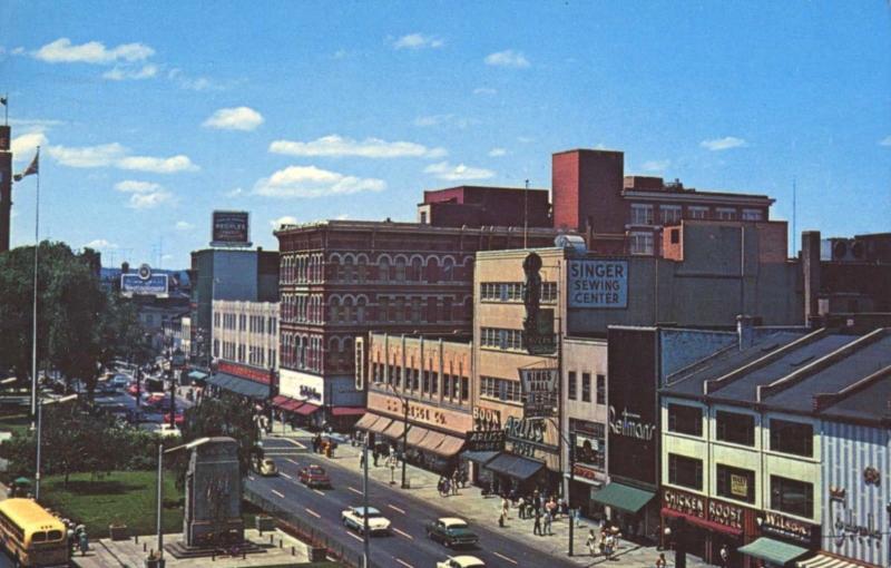 King St Hamilton Ontario ON Chicken Roost King's Hall Arliss c1964 Postcard E12