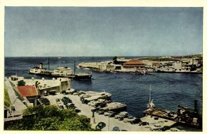 curacao, N.A., WILLEMSTAD, Harbour Entrance Anna Bay (1950s) Curiosa Postcard