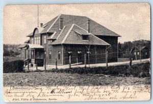 Västra Götaland County Sweden Postcard Fritsla The Order House c1905 Antique
