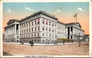 United States Patent Office Building Streetview Washington DC WB Postcard 