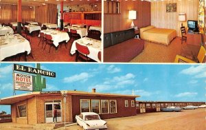 Weyburn, Saskatchewan Canada  EL RANCHO MOTOR HOTEL Roadside Motel~Cafe Postcard