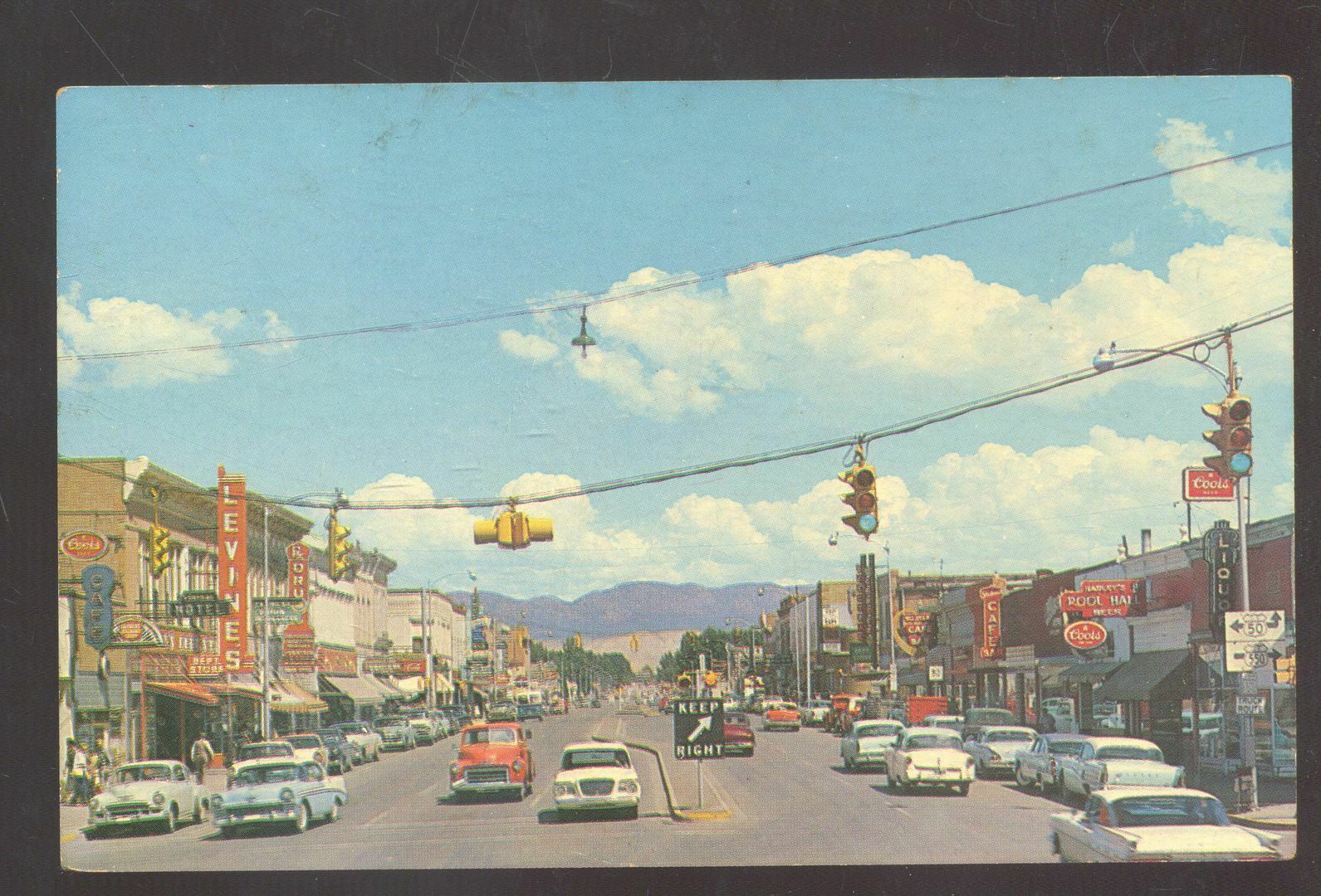 Montrose Colorado Downtown Street Scene 1950'S Cars Vintage Postcard