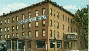 Postcard Early View of The Messenger Hotel in Cortland, NY.       S3