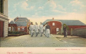 Netherlands Gorinchem Korenbrug Soldiers Military Vintage Postcard 07.78