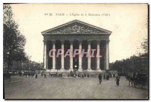 Old Postcard Paris Church of the Madeleine VIII