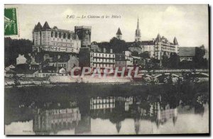 Old Postcard Pau Le Chateau And Hotels
