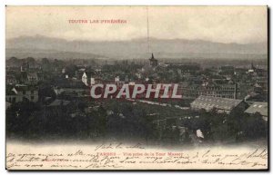 Old Postcard All Tarbes Pyrenees The View from the Tower Massey