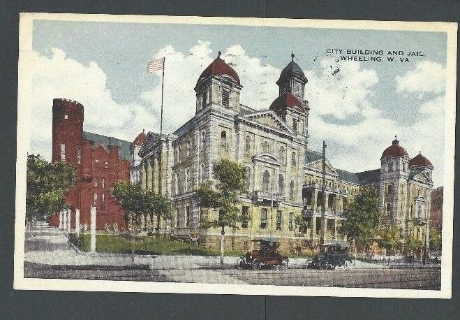 1915 PPC Wheeling WV Jail & City Building