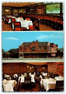 Joe Muer Restaurant Dining Room Detroit Michigan MI, Multiview Vintage Postcard