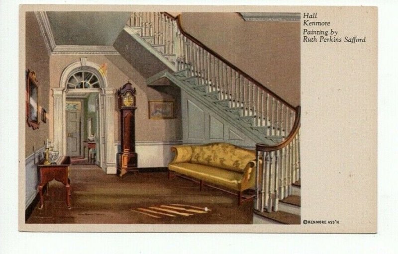 Postcard Hall Kenmore Painting by Ruth Perkins Safford PC4-17