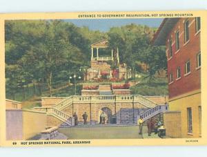 Unused Linen PARK SCENE Hot Springs National Park Arkansas AR H2323