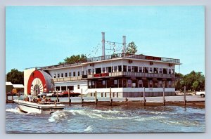 J97/ Huron Ohio Postcard Chrome Showboat Lake Erie Restaurant  354