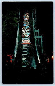 c1950's Glen Echo Park Playground Rollercoaster View Glen Echo Maryland Postcard