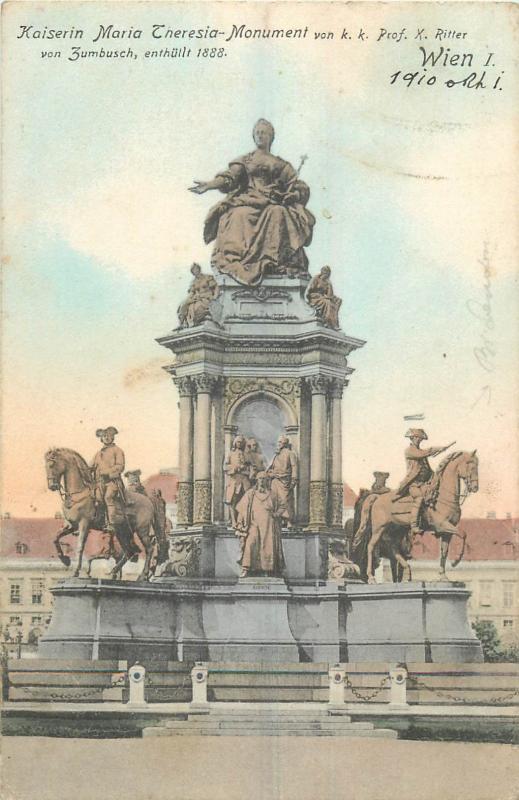 Austria Wien Kaiserin Maria Theresia Monument 1910