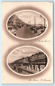 ST. LEONARDS, East Sussex, England ~ MARINA & WATERFRONT 1912 Embossed Postcard