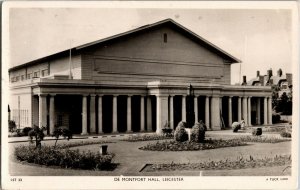 Tucks RPPC De Montfort Hall, Leicester c1954 Vintage Postcard G61