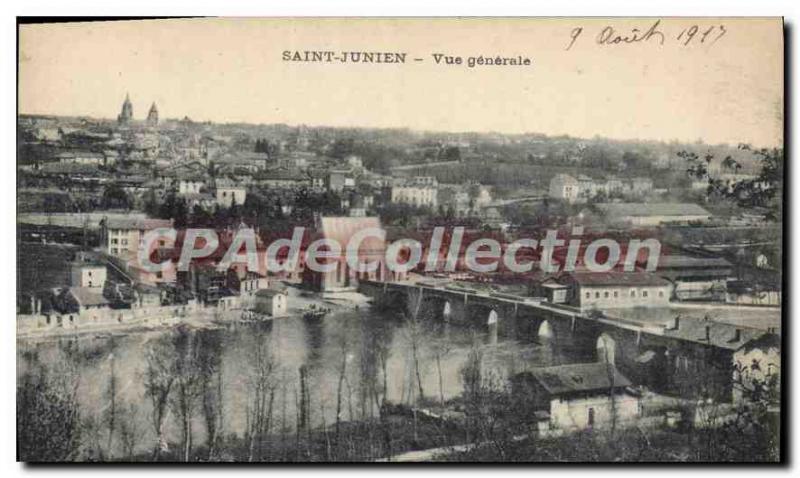 Postcard Old Saint Junien General view