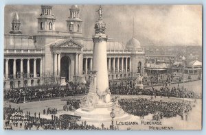 Louisiana Postcard Louisiana Purchase Monument Mogul Egyptian Cigarettes c1905