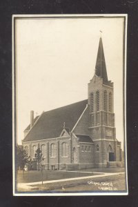 RPPC CHEROKEE IOWA CATHOLIC CHURCH VINTAGE REAL PHOTO POSTCARD