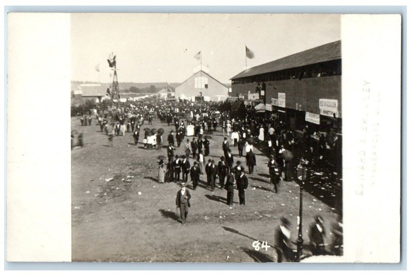 c1910s King Pavilion Crest Fair Bromley Minneapolis MN RPPC Photo Postcard