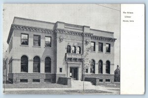 Boone Iowa IA Postcard The Ericson Library Building Exterior Scene c1905 Antique