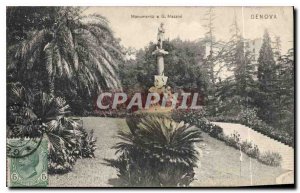 Old Postcard Genova Monumento a G Mazzini