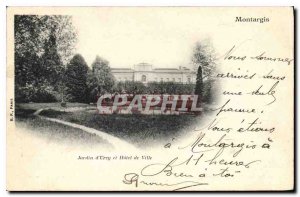 Old Postcard Montargis Urzy Garden and City Hall