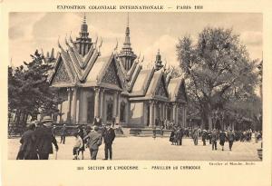 BR95314 indochina pavillion du cambodgia exhibition pars Cambodia
