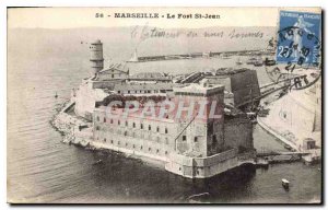 Postcard Old Marseille Fort St John