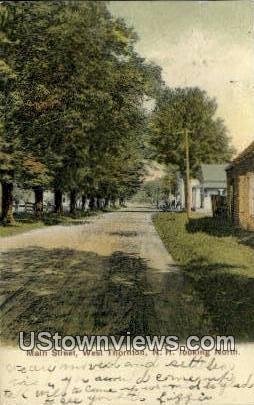 Main Street in West Thornton, New Hampshire