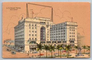 US Grant Hotel  San Diego  California   Postcard  1974