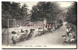 Old Postcard Tennis In Chatelguyon park