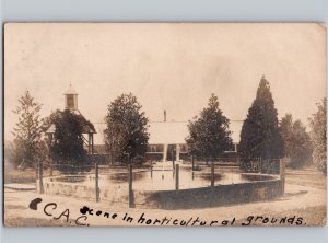 c1907 CCAC Horticultural Grounds Clemson College South Carolina SC RPPC Photo