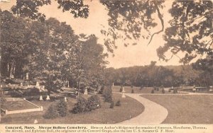 Sleepy Hollow Cemetery Concord, Massachusetts  