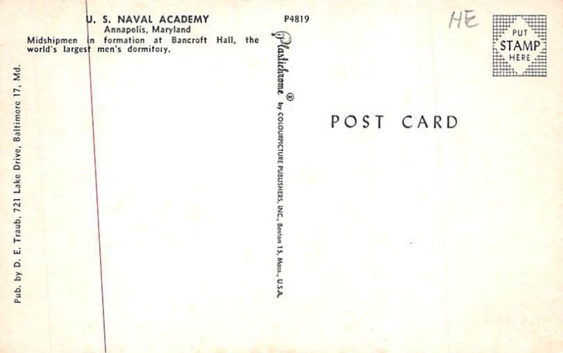 U. S. Naval Academy Annapolis, Maryland MD