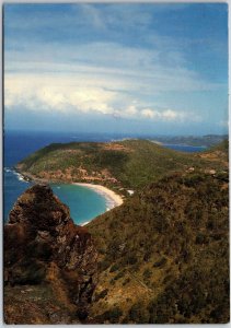 1980's Ile De Saint Barthelemy Flamingo Beach Posted Postcard